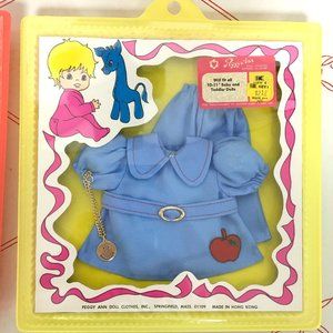 Vintage "Peggy Ann" Baby Doll Dress, Panties & Necklace - NIP - 10"-11" Doll